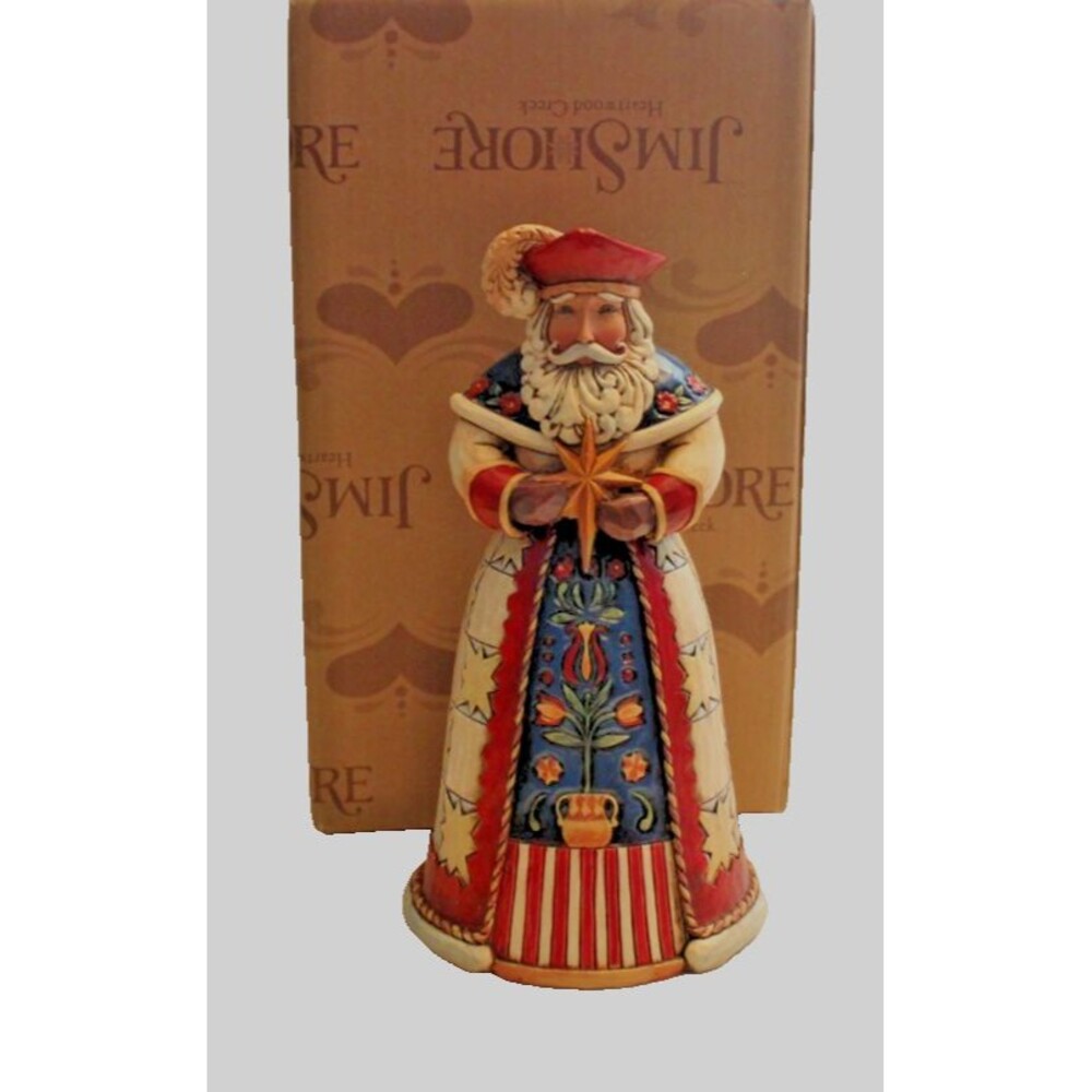 Jim Shore Heartwood Creek “Wesolych Swiat” Polish Santa Resin Figurine 2014